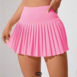 Pink tennis skirt